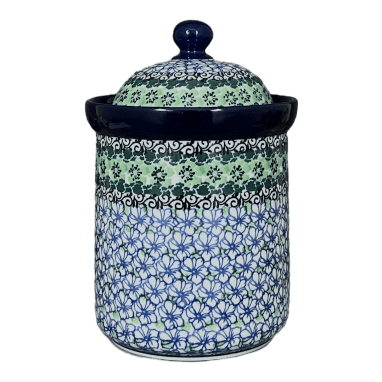 Canister, 1.3 Liter in "Ring of Green" by Ceramika Artystyczna | A492-1479X