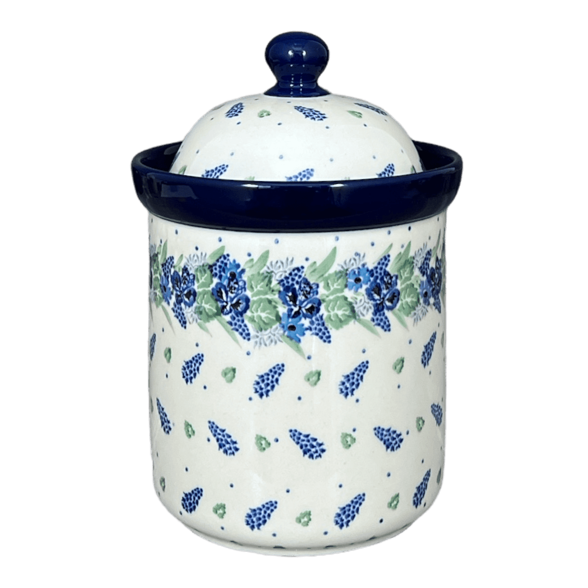 Canister, 1.3 Liter in "Hyacinth in the Wind" by Ceramika Artystyczna | A492-2037X