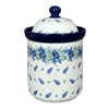 Polish Pottery 1.3 Liter Canister (Hyacinth in the Wind) | A492-2037X at PolishPotteryOutlet.com