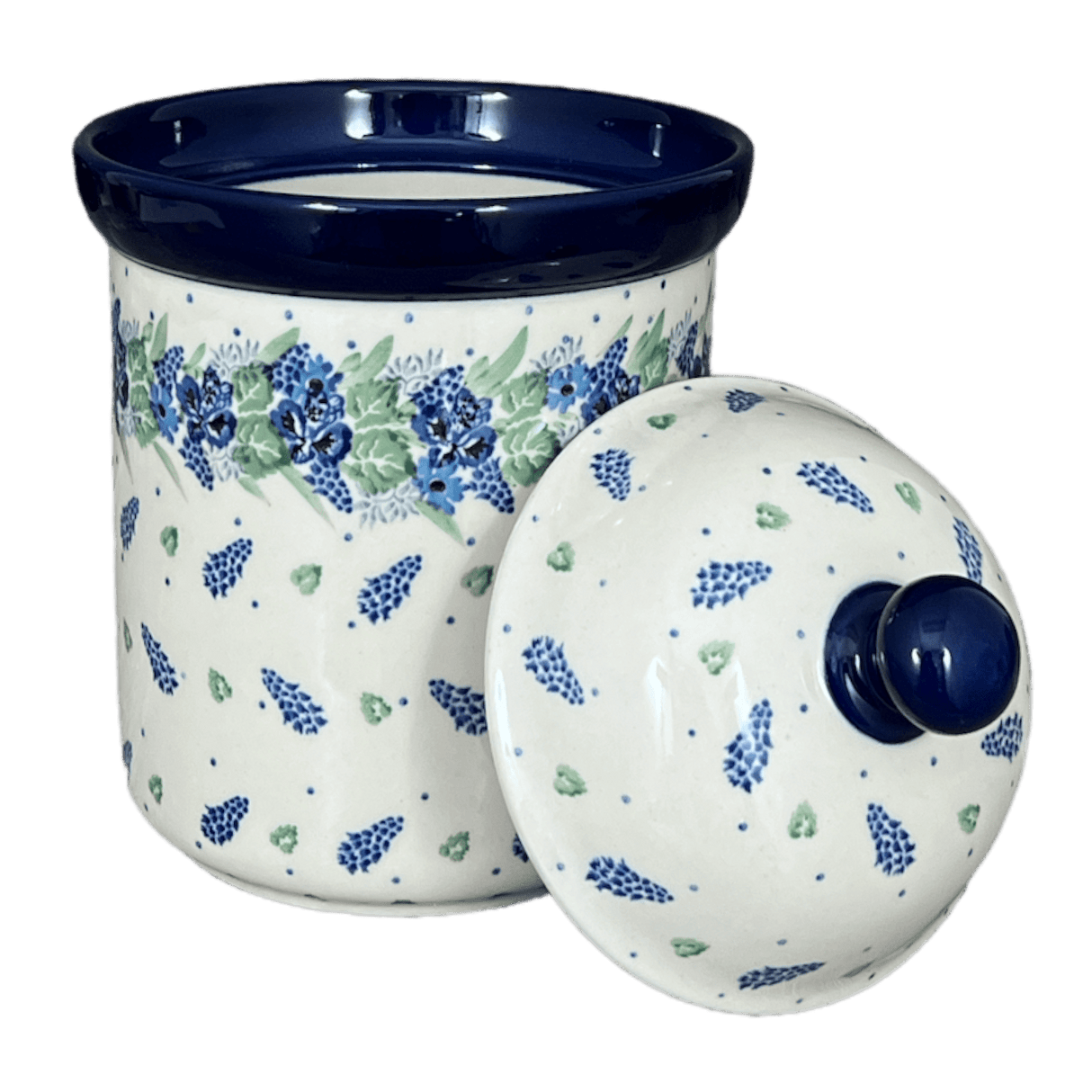 Canister, 1.3 Liter in "Hyacinth in the Wind" by Ceramika Artystyczna | A492-2037X