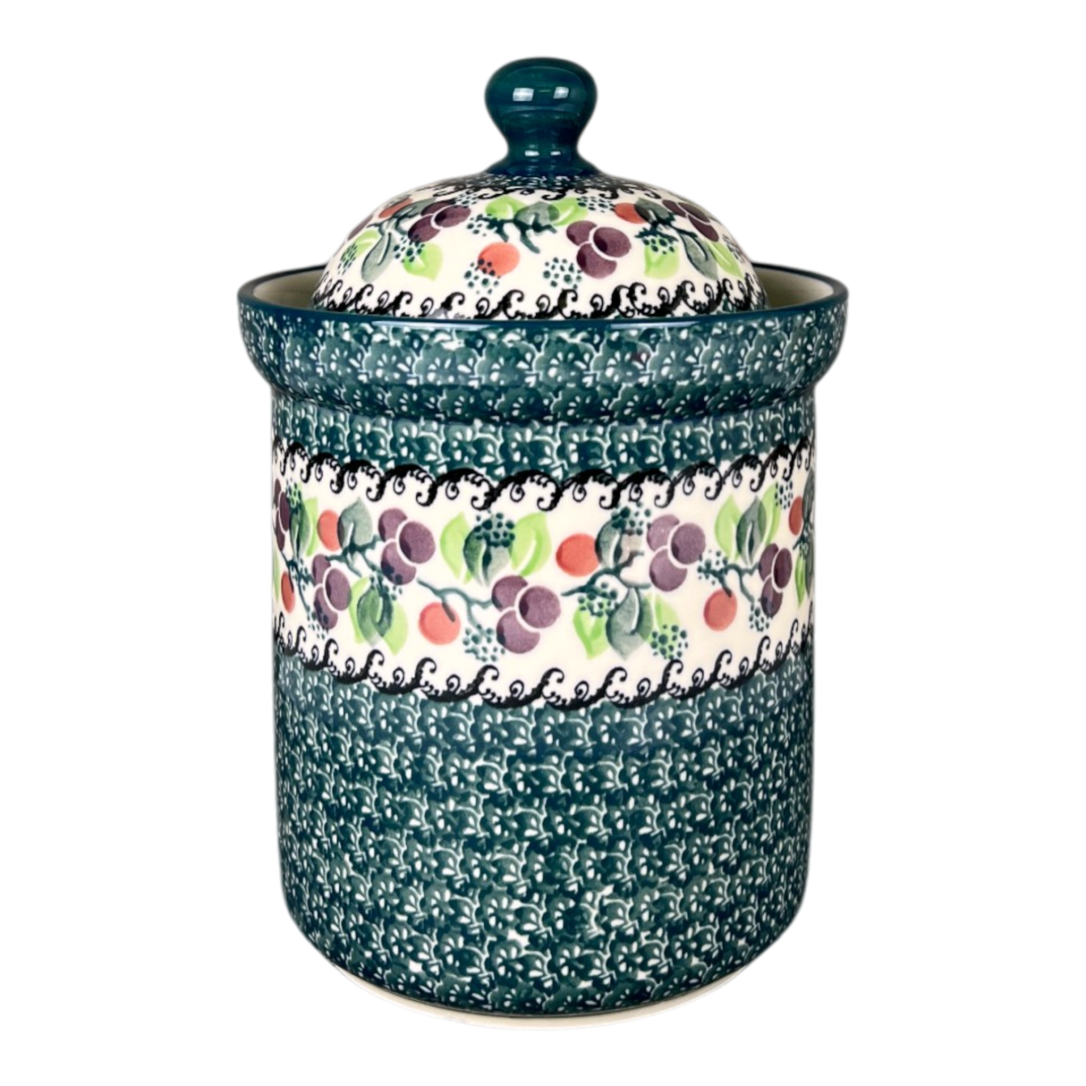 Canister, 1.3 Liter in "Sugar Plums" by Ceramika Artystyczna | A492-2838Q