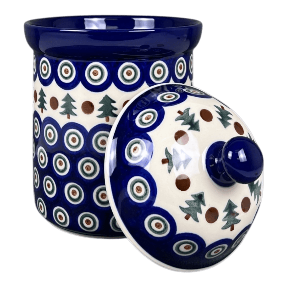 Canister, 1.3 Liter in "Peacock Pine" by Ceramika Artystyczna | A492-366x