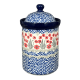 Canister, 1.5 Liter in "Red Aster" by Ceramika Artystyczna | A493-1435X