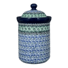 Polish Pottery CA 1.5 Liter Canister (Ring of Green) | A493-1479X at PolishPotteryOutlet.com