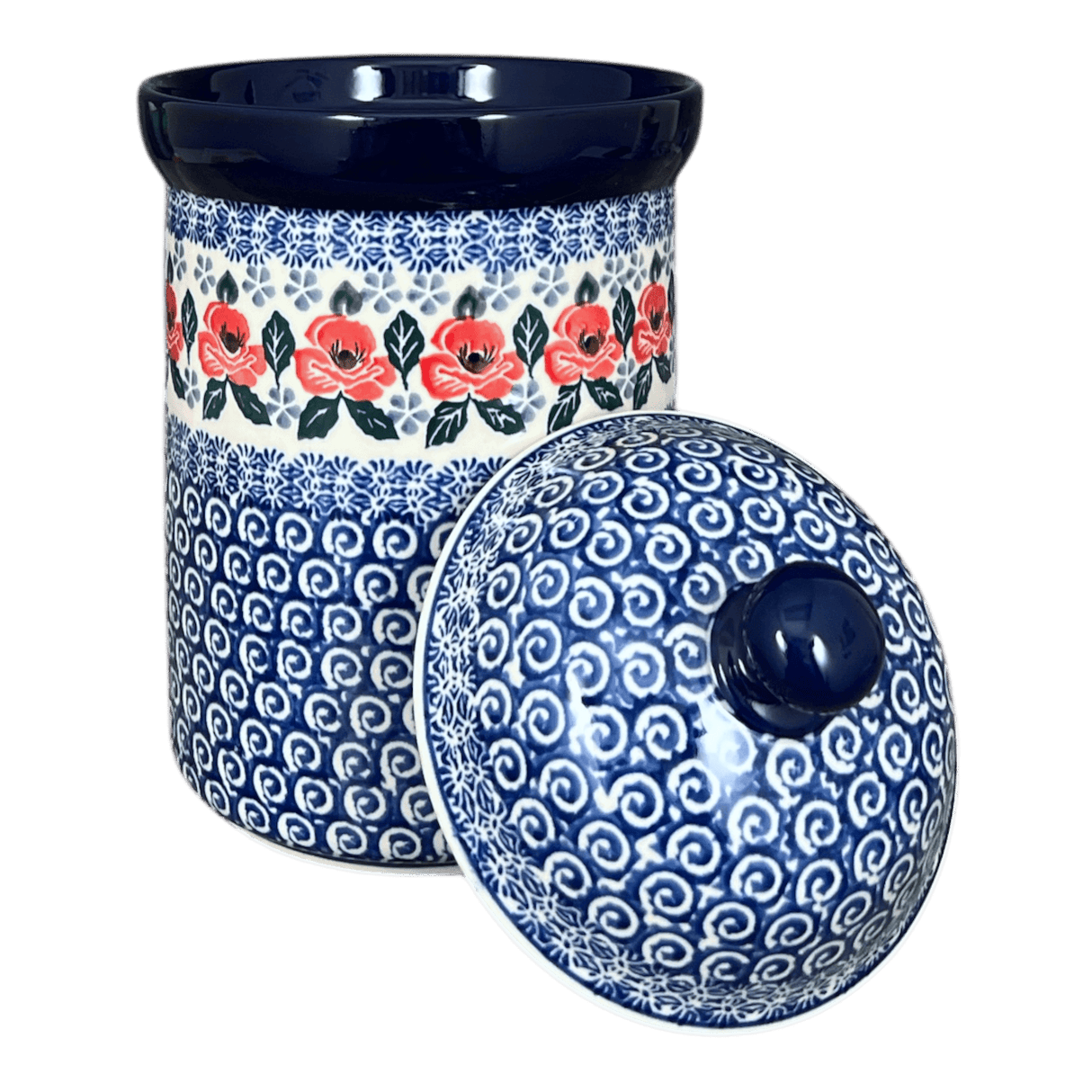 Canister, 1.5 Liter in "Rosie's Garden" by Ceramika Artystyczna | A493-1490X