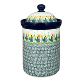 Canister, 1.5 Liter in "Daffodils in Bloom" by Ceramika Artystyczna | A493-2122X