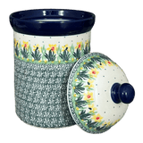 Canister, 1.5 Liter in "Daffodils in Bloom" by Ceramika Artystyczna | A493-2122X