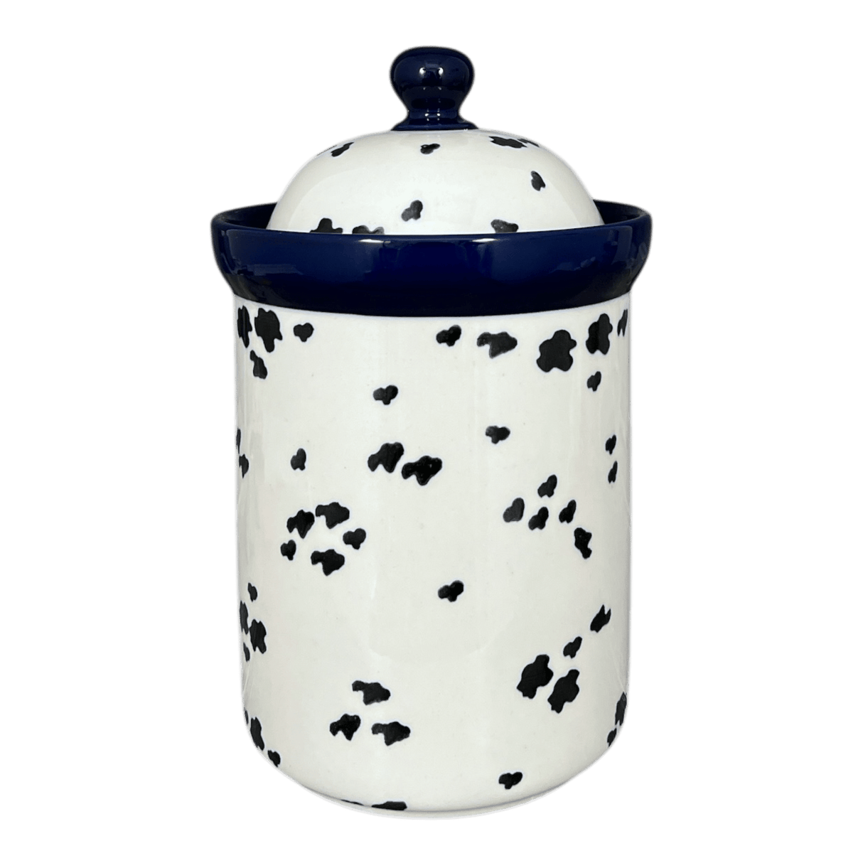 Canister, 1.5 Liter in "Cowabunga - Blue Rim" by Ceramika Artystyczna | A493-2417X