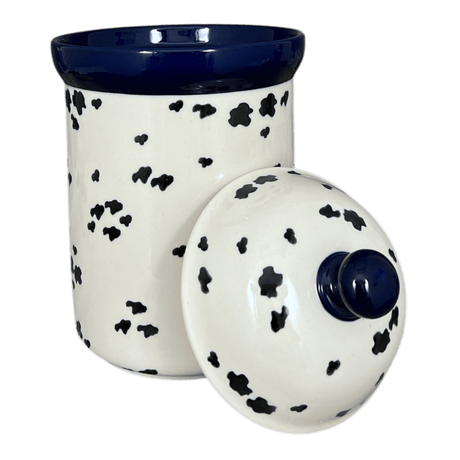 Canister, 1.5 Liter in "Cowabunga - Blue Rim" by Ceramika Artystyczna | A493-2417X