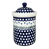 Canister, 1.5 Liter in "Tulip Dot" by Ceramika Artystyczna | A493-377Z