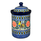 Canister, 1.5 Liter in "Regal Roosters" by Ceramika Artystyczna | A493-U2617