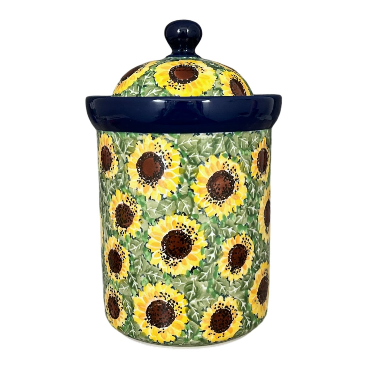 Canister, 1.5 Liter in "Sunflower Field" by Ceramika Artystyczna | A493-U4737