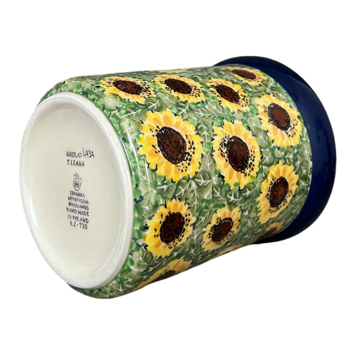 Canister, 1.5 Liter in "Sunflower Field" by Ceramika Artystyczna | A493-U4737