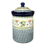 Canister, 1.5 Liter in "White Cosmos" by Ceramika Artystyczna | A493-U4813
