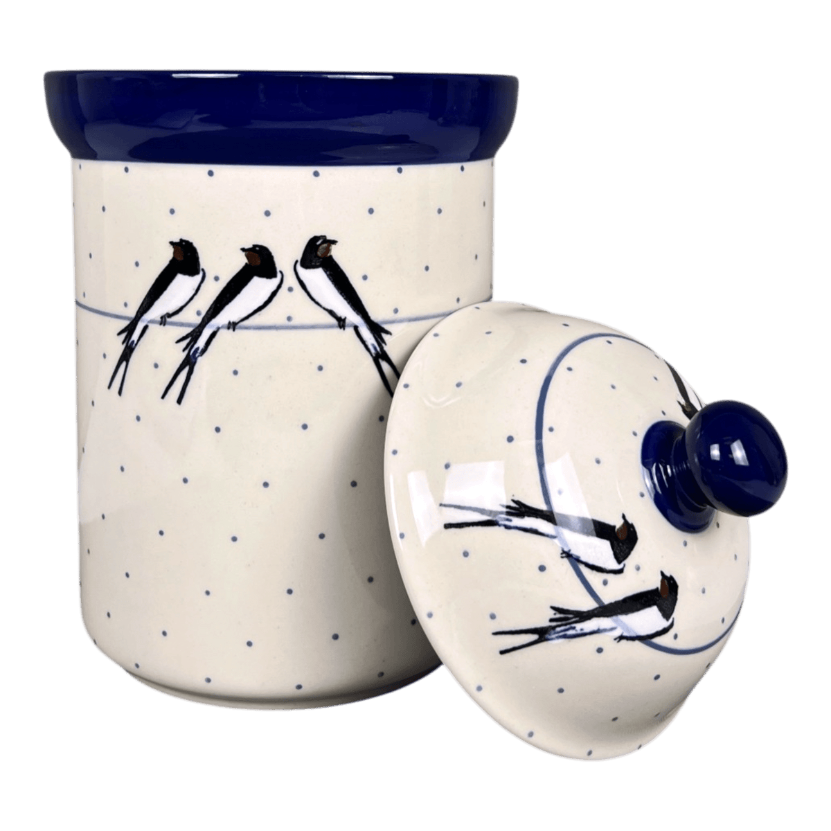 Canister, 1.5 Liter in "Birds on a Wire" by Ceramika Artystyczna | A493-U4831
