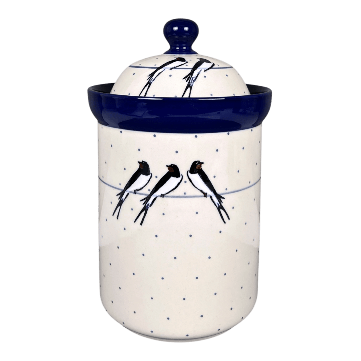 Canister, 1.5 Liter in "Birds on a Wire" by Ceramika Artystyczna | A493-U4831