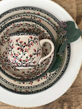 Mug, Belly Mug, 16 oz Large in "Cherry Blossoms" by Manufaktura | K068S-DPGJ