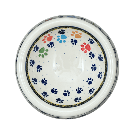 Bowl, Round, Dog Bowl, 5.5" Large in "Paw Parade" by Ceramika Artystyczna | A525-1769X