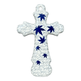 Cross, Large, 7.75" in "Blue Sweetgum" by Ceramika Artystyczna | A533-2545X