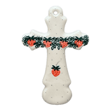 Cross, Large, 7.75" in "Strawberry Patch" by Ceramika Artystyczna | A533-721X