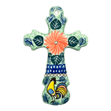 Cross, Large, 7.75" in "Regal Roosters" by Ceramika Artystyczna | A533-U2617