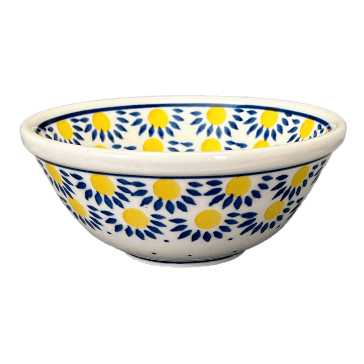 Bowl, Round, 4.75" in "Sunny Circle" by Ceramika Artystyczna | A556-0215