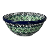 Bowl, Round, 4.75" in "Ring of Green" by Ceramika Artystyczna | A556-1479X