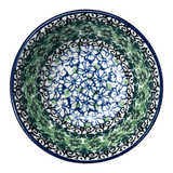 Bowl, Round, 4.75" in "Ring of Green" by Ceramika Artystyczna | A556-1479X