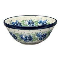 A picture of a Polish Pottery 4.75" Bowl (Hyacinth in the Wind) | A556-2037X as shown at PolishPotteryOutlet.com/products/4-75-bowl-hyacinth-in-the-wind-a556-2037x