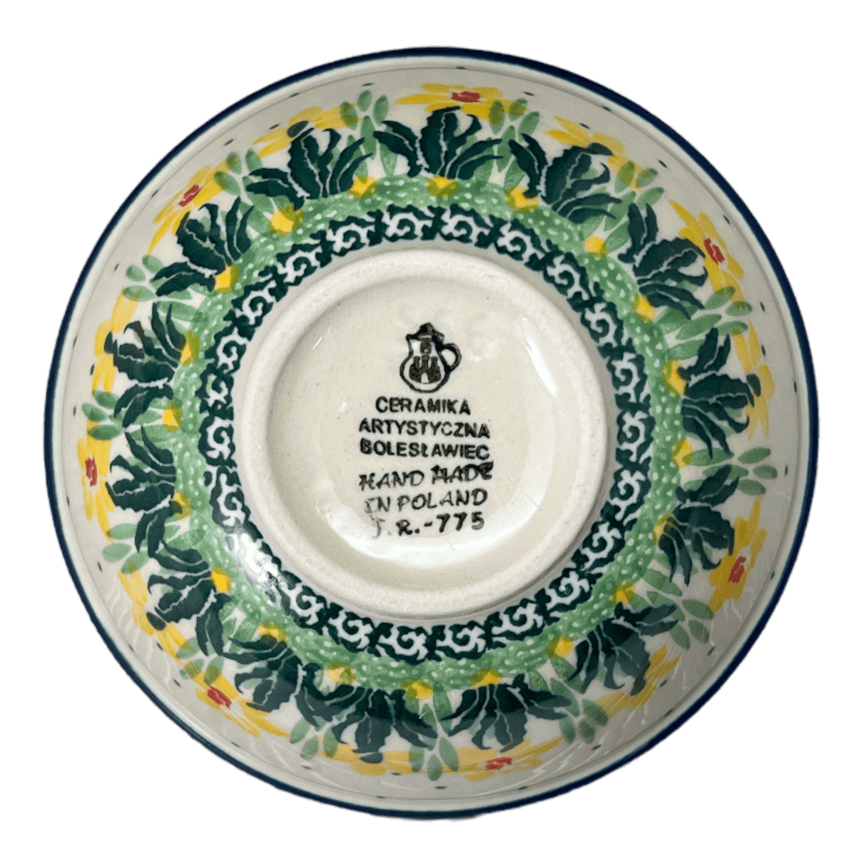 Bowl, Round, 4.75" in "Daffodils in Bloom" by Ceramika Artystyczna | A556-2122X