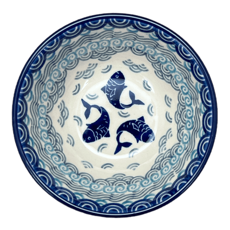 Bowl, Round, 4.75" in "Koi Pond" by Ceramika Artystyczna | A556-2372X