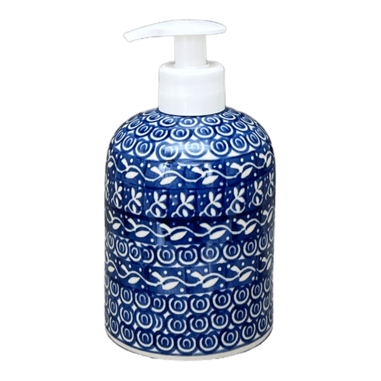 Soap Dispenser, 5.5" in "Wavy Blues" by Ceramika Artystyczna | A573-905X