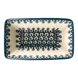 Baker, Bread, Medium, 8" x 5" in "Green Lace" by Ceramika Artystyczna | A603-1149Q