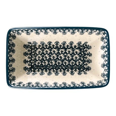 Baker, Bread, Medium, 8" x 5" in "Green Lace" by Ceramika Artystyczna | A603-1149Q