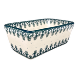 Baker, Bread, Medium, 8" x 5" in "Green Lace" by Ceramika Artystyczna | A603-1149Q