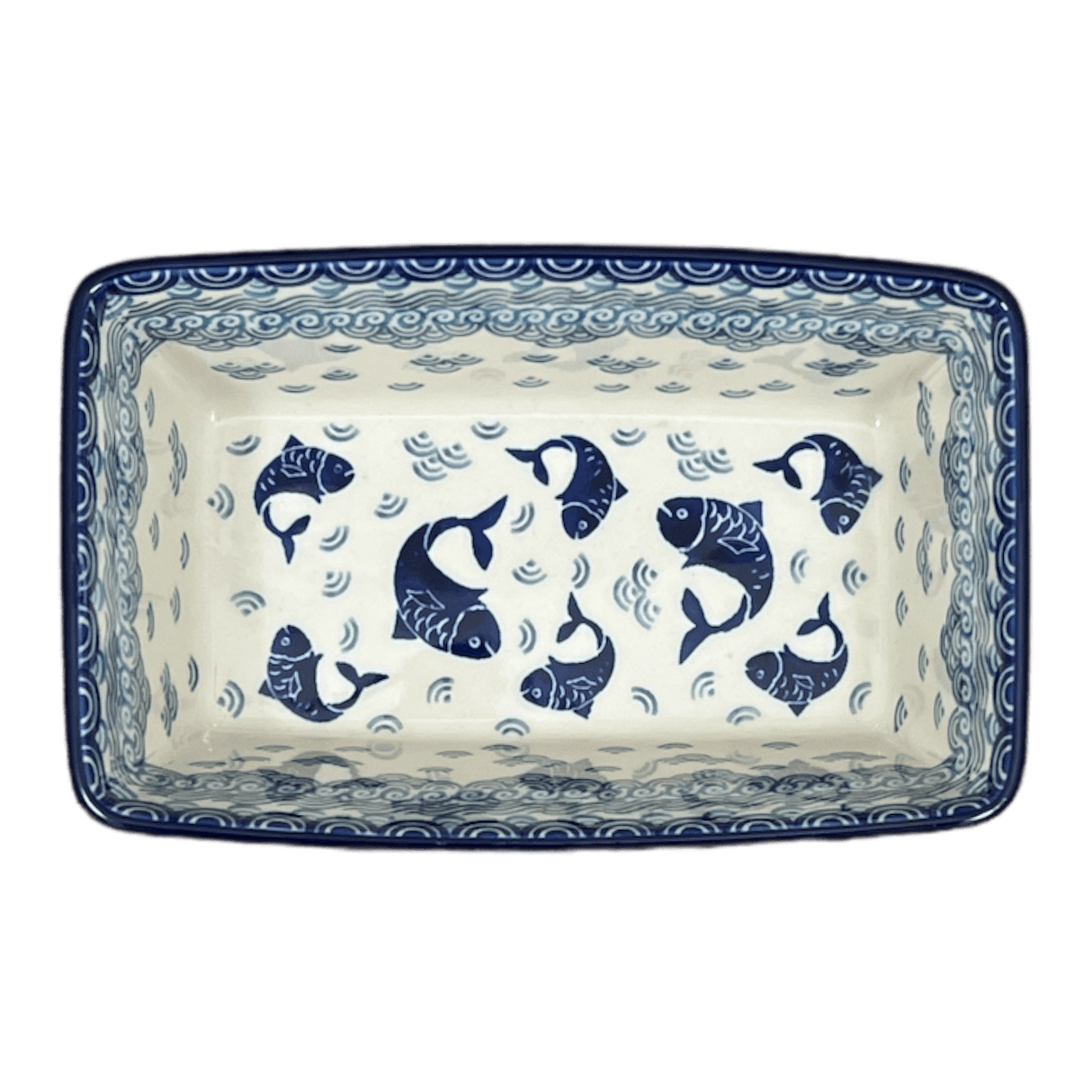 Baker, Bread, 8" x 5" in "Koi Pond" by Ceramika Artystyczna | A603-2372X