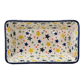 Polish Pottery CA 8" x 5" Bread Baker (Star Shower) | A603-359X Additional Image at PolishPotteryOutlet.com