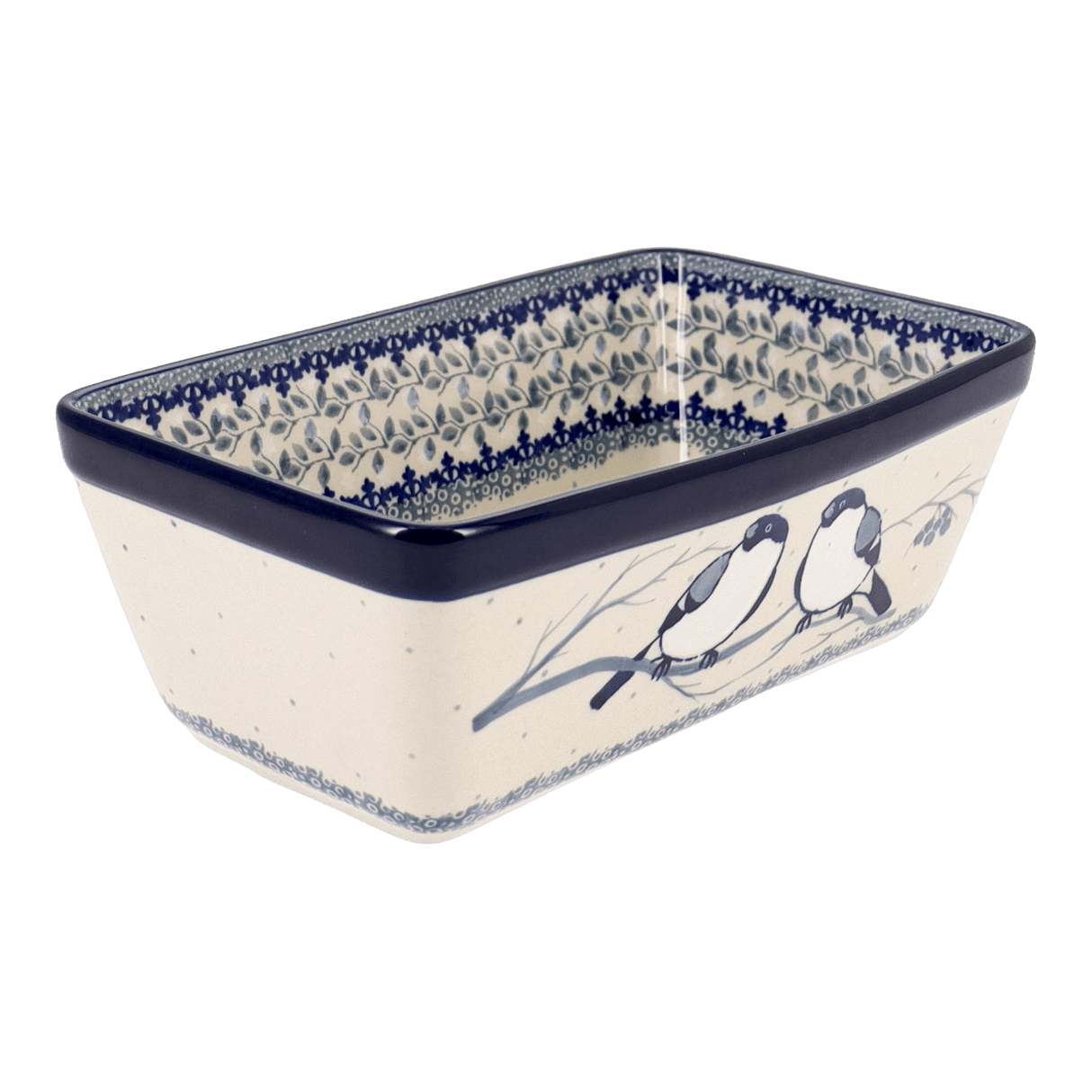 Baker, Bread, Medium, 8" x 5" in "Bullfinch on Blue" by Ceramika Artystyczna | A603-U4830