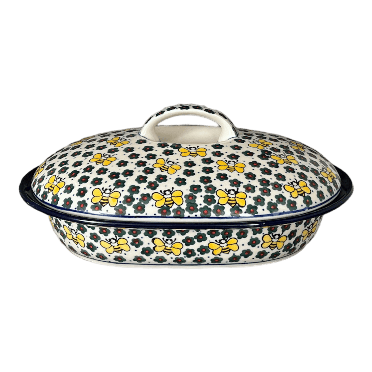 Casserole, Covered, 10" x 7.75" Small in "Busy Bee" by Ceramika Artystyczna | A617-U9966