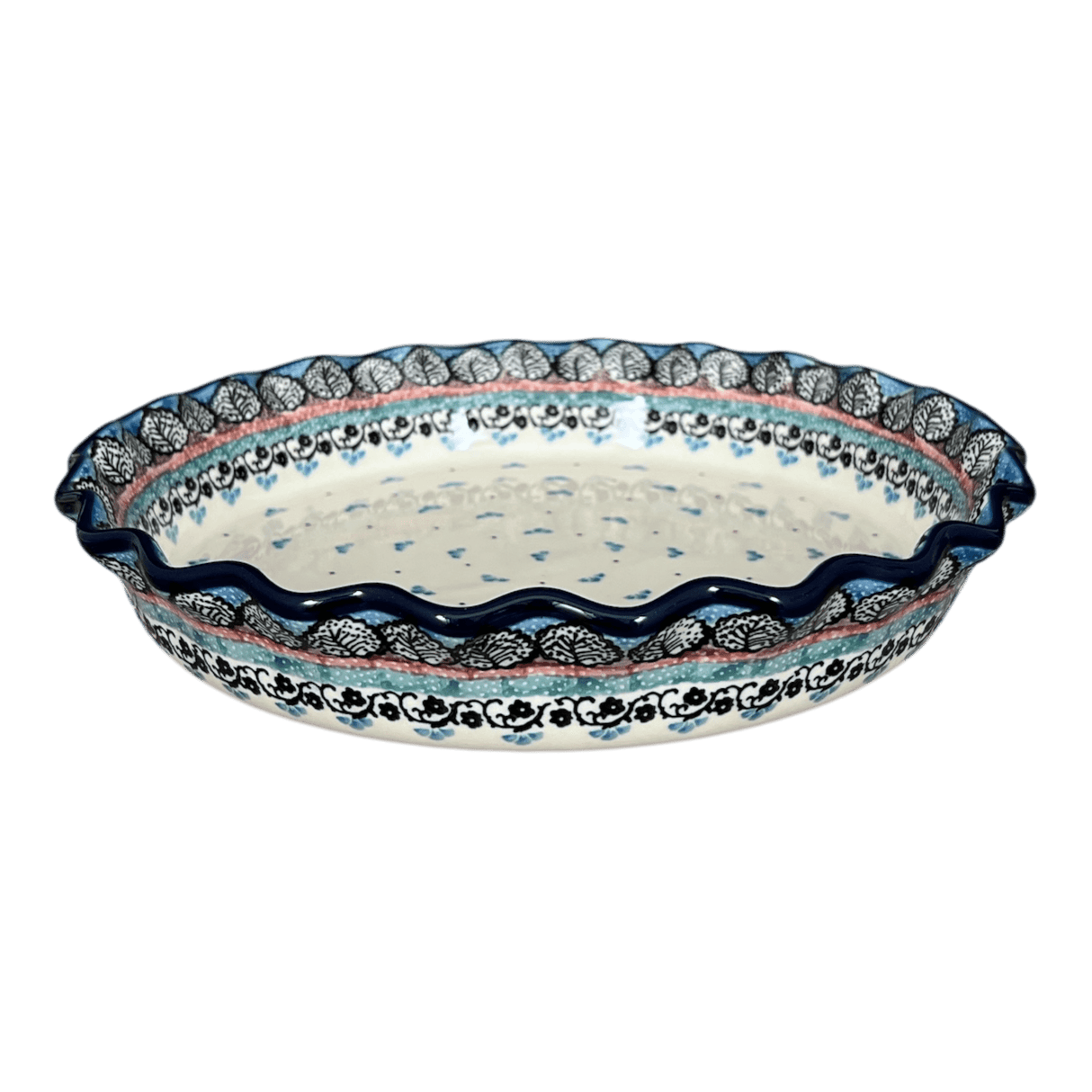 Quiche/Pie Dish, 10" in "Winter Aspen" by Ceramika Artystyczna | A636-1995X