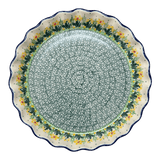 Quiche/Pie Dish, 10" in "Daffodils in Bloom" by Ceramika Artystyczna | A636-2122X