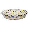Polish Pottery CA 10" Quiche/Pie Dish (Star Shower) | A636-359X at PolishPotteryOutlet.com