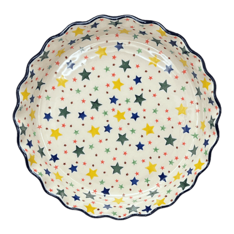 Quiche/Pie Dish, 10" in "Star Shower" by Ceramika Artystyczna | A636-359X