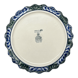 Quiche/Pie Dish, 10" in "Blue Dahlia" by Ceramika Artystyczna | A636-U1473