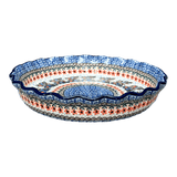 Quiche/Pie Dish, 10" in "Butterfly Parade" by Ceramika Artystyczna | A636-U1493