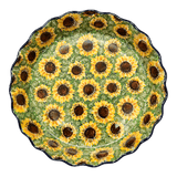 Quiche/Pie Dish, 10" in "Sunflower Field" by Ceramika Artystyczna | A636-U4737