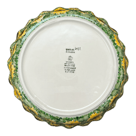 Polish Pottery CA 10" Quiche/Pie Dish (Sunflower Field) | A636-U4737 Additional Image at PolishPotteryOutlet.com