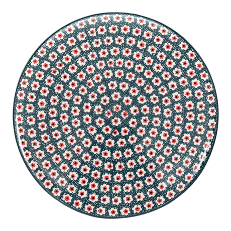 Plate, Round, With Stand, 11" in "Riot Daffodils" by Ceramika Artystyczna | A659-1174Q