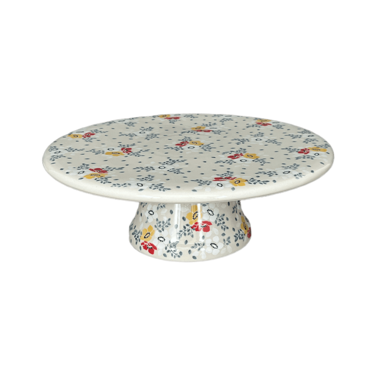 Plate, Round, With Stand, 11" in "Soft Bouquet" by Ceramika Artystyczna | A659-2378X