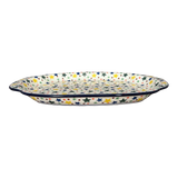 Tray, Oval, Handles, 10.75" x 15.25" in "Star Shower" by Ceramika Artystyczna | A684-359X